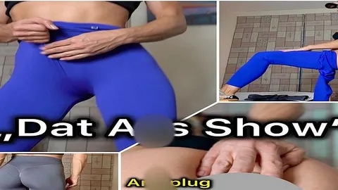 Dat Ass Show ! Neue Gym Leggings im Knack Arsch Test ! Plus Anal Plug Action !