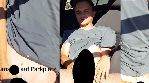 Alone97: Cumshot auf Parkplatz