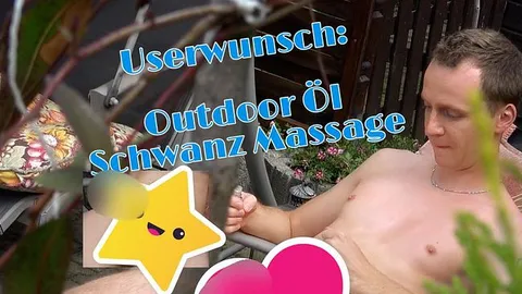 Beim wixxen im Garten beobachtet!