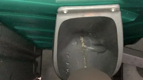 Im Dixi Klo Wasser lassen