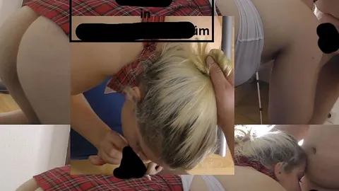 Blowjob von Schulmädchen Natur-Titten18 ohne slip
