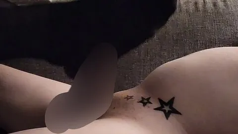 Wieder ein geiler Footjob von meiner Frau mit Happy End