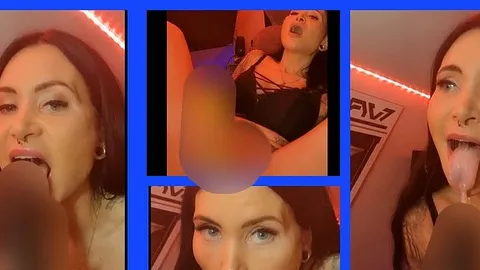 Kleine Cam Show mit xxl Dildo (Keine Ton)