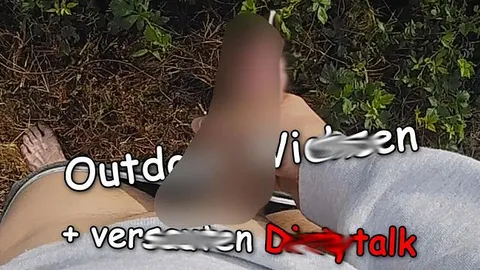 POV Outdoor wichsen mit Dirtytalk