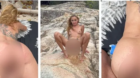 Privates public Sex-Tape aus dem Urlaub + Natursekt mit View!!
