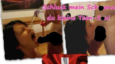 Kleines schweizer Deepthroat Teeny! Bis Wild! Wow-wow!!!!!