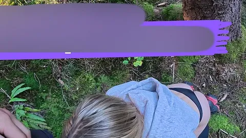 juli_thegoat: Creampie im Wald – geiler Blowjob und Fick mit Deepthroat