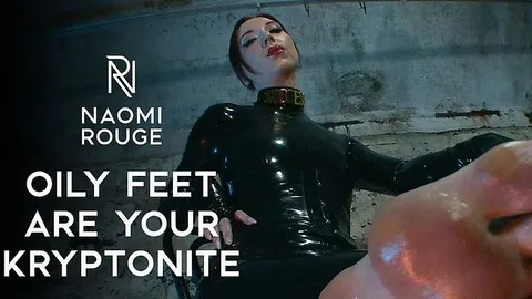 Lady-Naomi-Rouge: Ölige Füße sind dein Kryptonit POV glänzende Fußsohlen