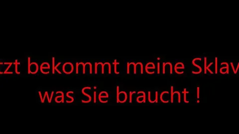 Meine TV-Sklavin Marie bekommt was Sie braucht, nämlich einen blauen Arsch !