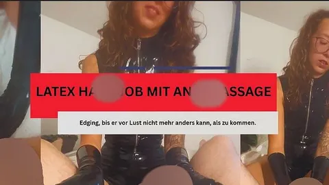 LolaPrive: Edging mit Latex und Dildos… bis er nicht mehr anders konnte ?