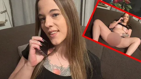 Hoffentlich hat sie es nicht bemerkt!? Während Telefonat Selbstbefriedigt!!!
