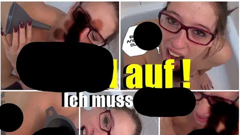 Maul auf ! Ich muss pissen