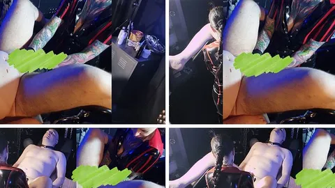Klinik Spiele – ich taste in meinem Latexoutfit seine Prostata ab