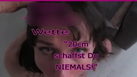 Naschkatze24-sucht: DEEP-THROAT Wette..."20cm schaffst Du NIE, sonst kauf ich Dir paar Schuhe!"