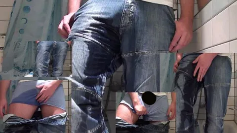 In die Jeans abgespisst