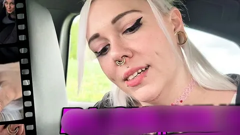 sarah_sky_official: Ein spontaner Blowjob im Auto auf der Rückbank irgendwo am Straßenrand