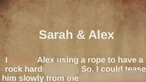 Langsames Necken vom Schaft bis zur Eichel mit einer Eichelspielmassage - Sarah & Alex