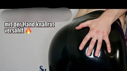 Devote Lack-Hose-Schlampe wird richtig fertig gemacht!
