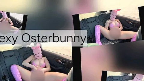 Sexy Osterbunny ! SB im Auto zu Ostern ! Verdammt heiß !!
