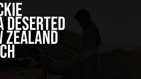 Schneller Fick an einem einsamen Strand in Neuseeland