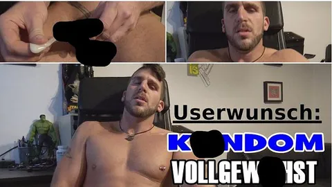 Tripple_Pistol: Mein 1. USERWUNSCH: Kondom Vollgewichst!