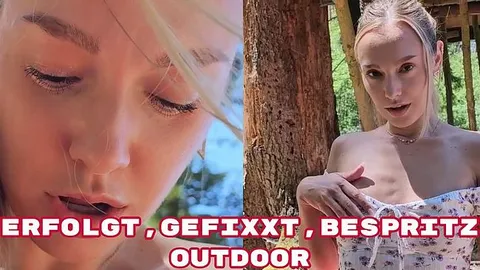 Vicky-Fox: Verfolgt,gefickt,bespritzt Outdoor von dem Sackgesicht Voyeur
