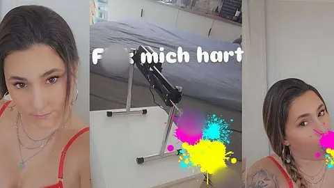 Pussy mit Fickmaschine gefickt